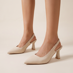 Imogen Womens Pointed Toe Backless Heels
