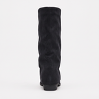 Kelly Womens Suede Knee High Boots Block Heel