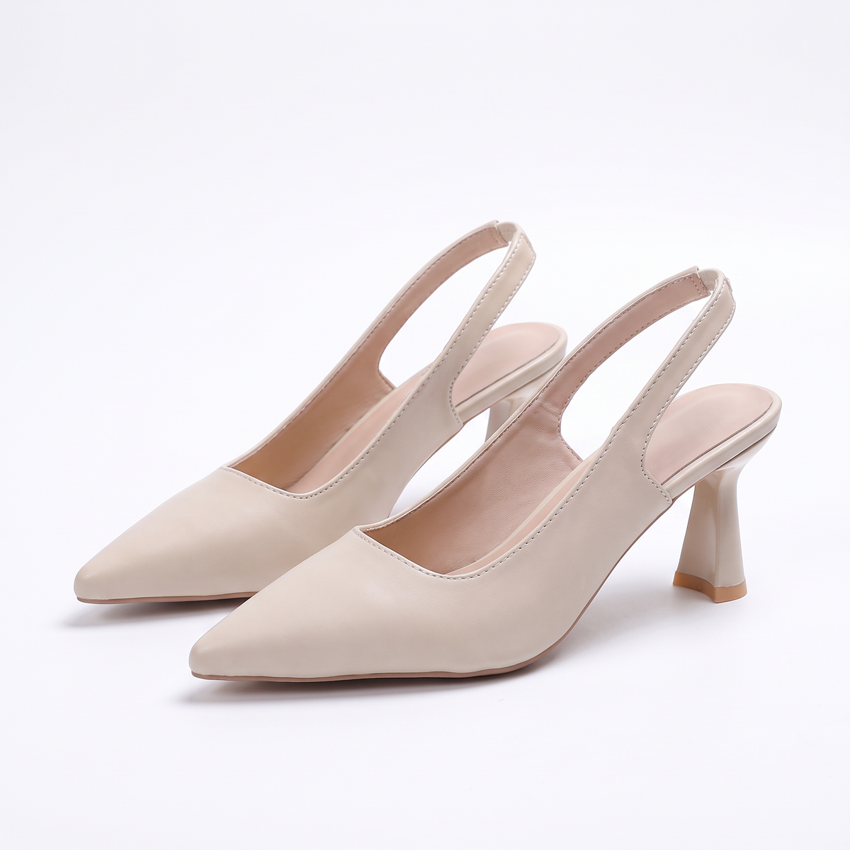 Imogen Womens Pointed Toe Backless Heels