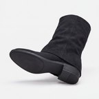 Kelly Womens Suede Knee High Boots Block Heel