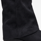 Kelly Womens Suede Knee High Boots Block Heel