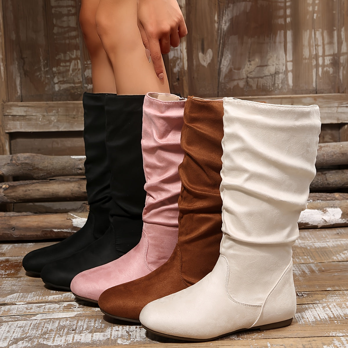 Juliet Womens Slouched Mid-Calf Boots