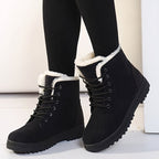 Elsa Womens Cozy Lace-Up Ankle Boots