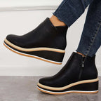 Odessa Womens Sleek Platform Ankle Boots