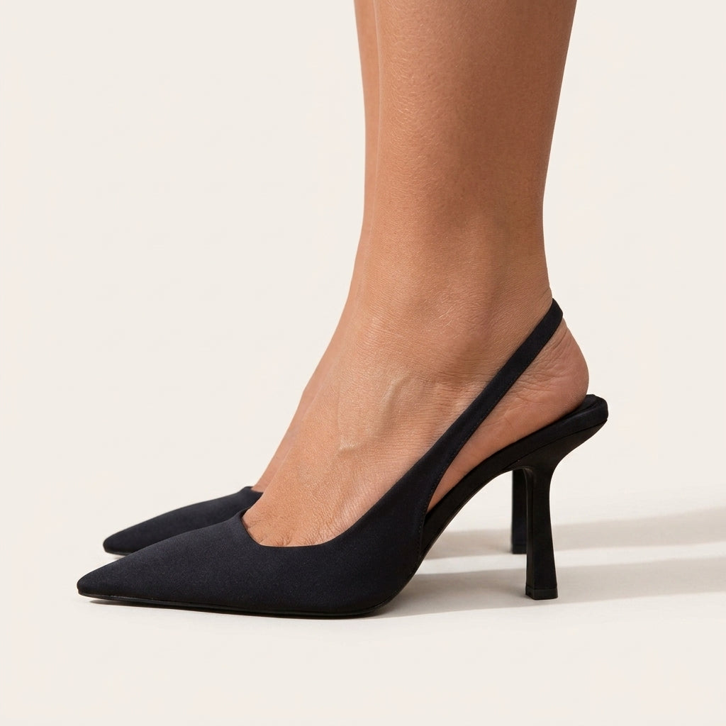 Abigail Womens Comfort Block Heels