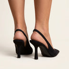 Abigail Womens Comfort Block Heels