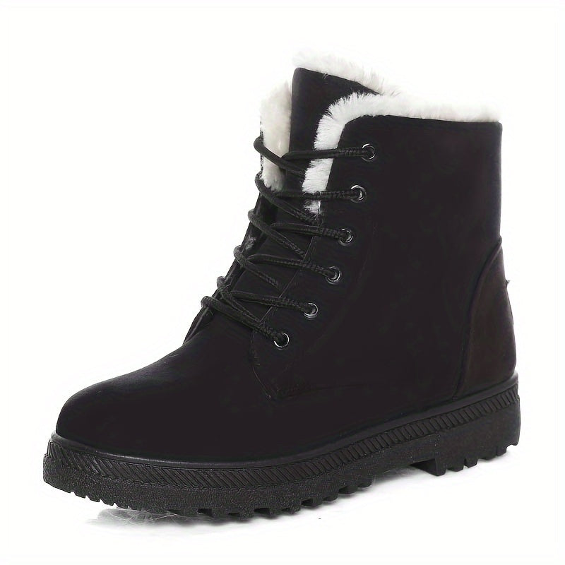 Elsa Womens Cozy Lace-Up Ankle Boots