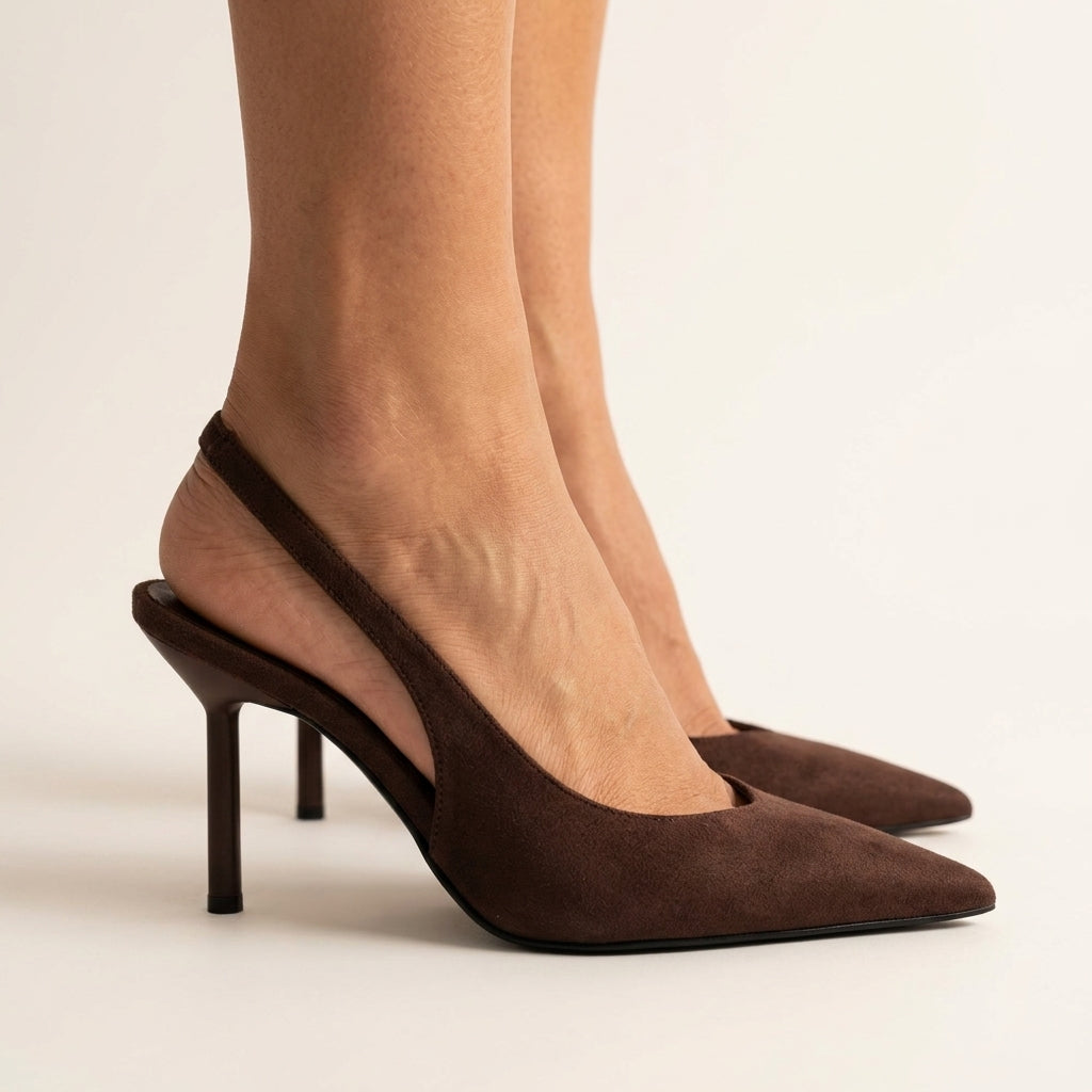 Abigail Womens Comfort Block Heels