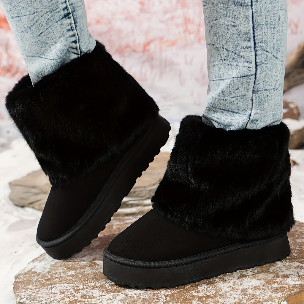 Loretta Womens Cozy Platform Winter Boots