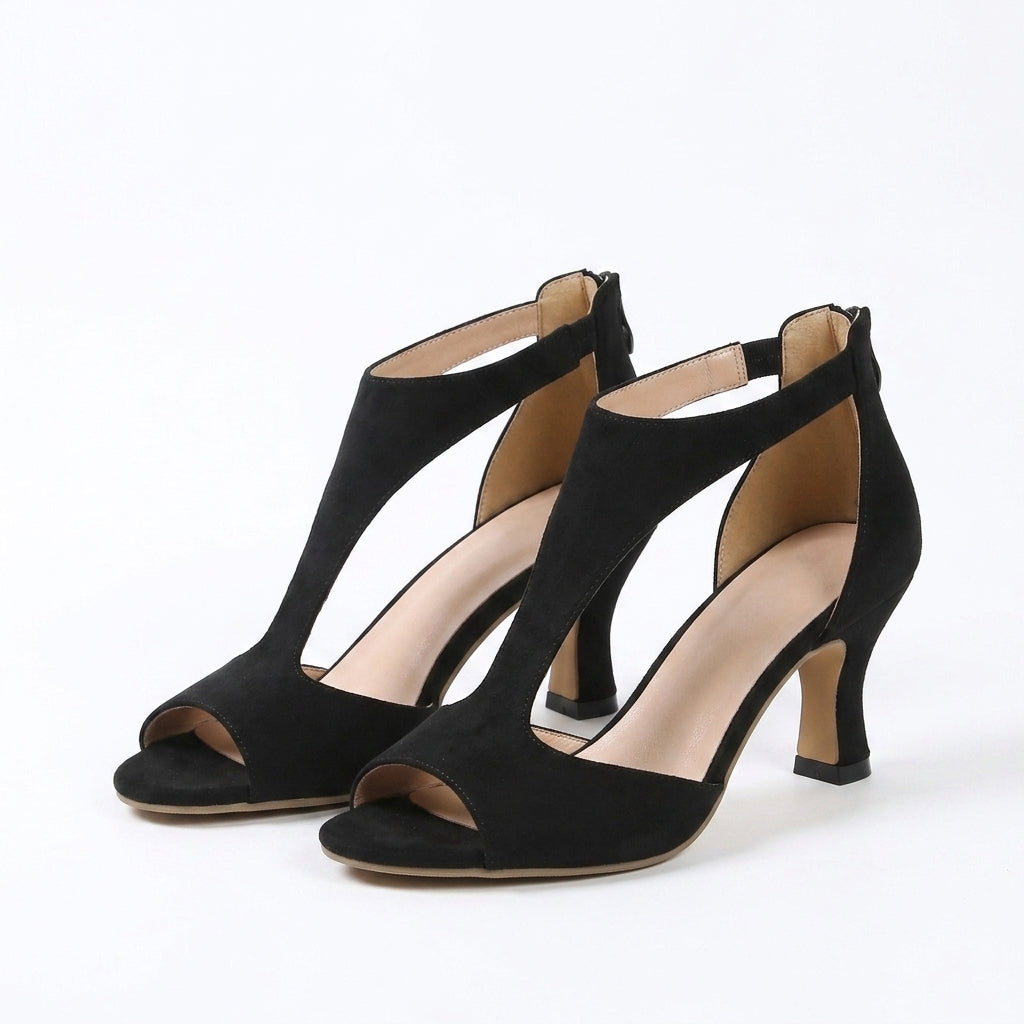 Olivia Womens Orthopedic Heeled Sandals Comfortable Block Heel