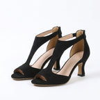 Olivia Womens Orthopedic Heeled Sandals Comfortable Block Heel