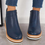 Odessa Womens Sleek Platform Ankle Boots