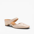 Amelie | Women's Square-Toe Leather Mules