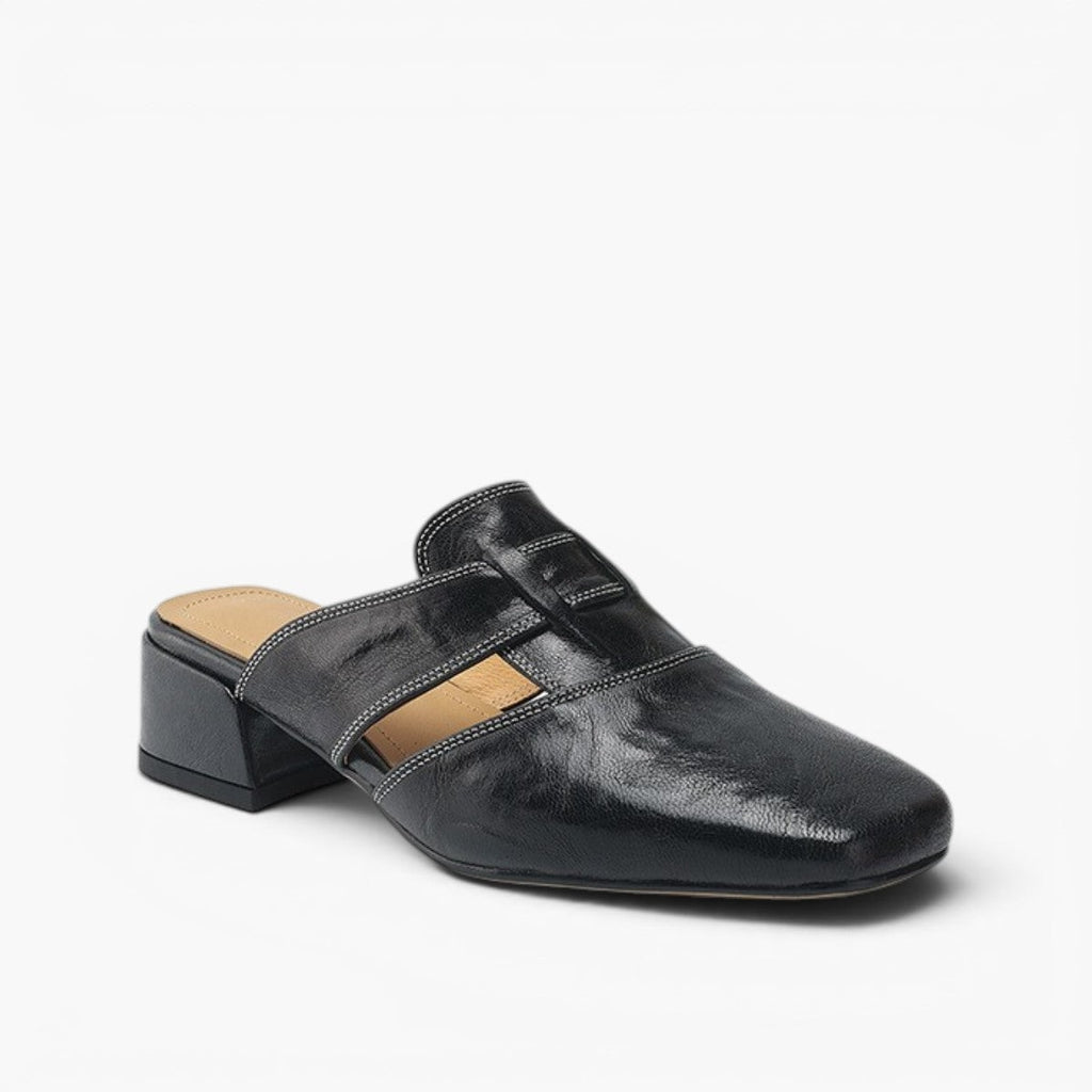 Rosel | Women's Square-Toe Leather Mules