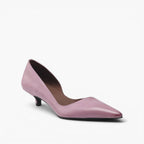 Orlisse | Women's Leather Kitten Heel Pumps