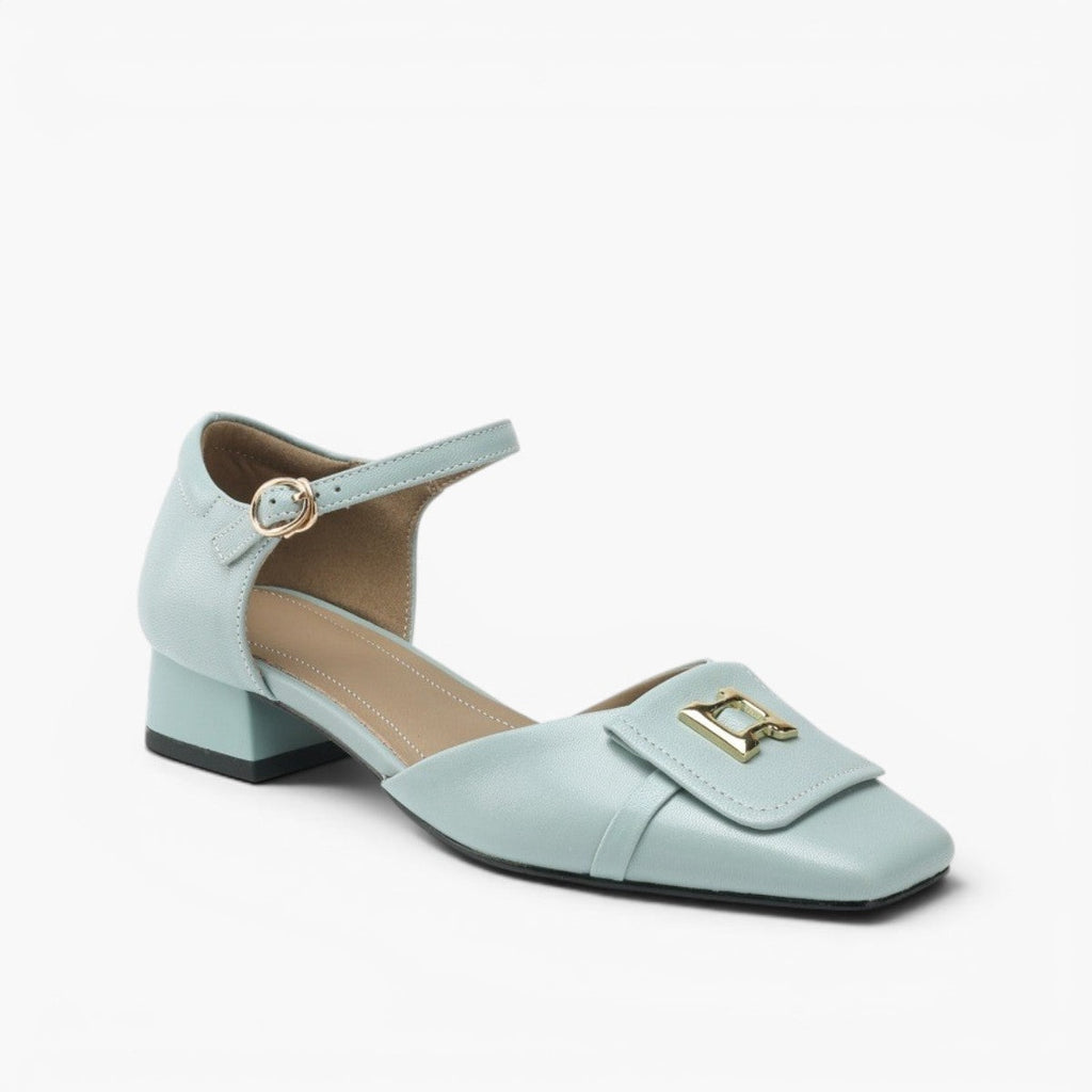Elvane | Women's Buckle Leather Mary-Janes