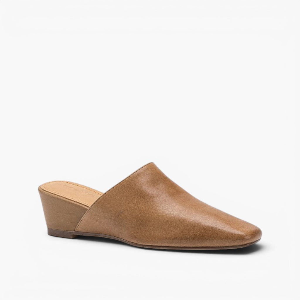 Elise | Women's Square-Toe Leather Mules