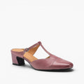 Rovell | Women's T-Bar Leather Mules