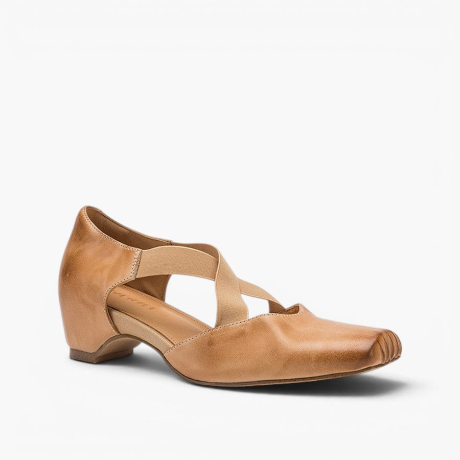 Eloria | Women's Leather Cross-Strap Heels