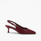 Céliane | Women's Pointed Leather Slingback Heels