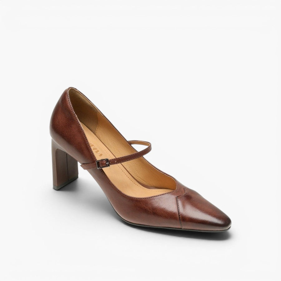 Rivelle | Women's Mary-Strap Leather Pumps