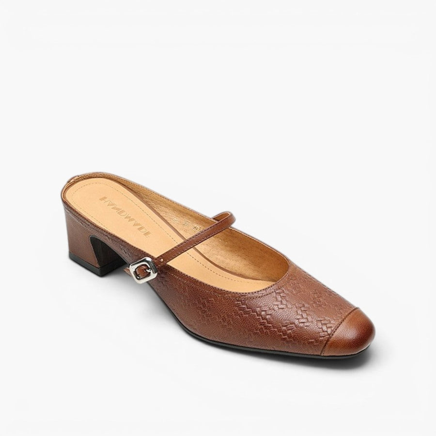 Rielle | Women's Strap Leather Mules