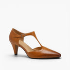 Rosie | Women's T-Bar Leather Heels