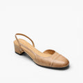 Caia | Women's Slingback Leather Heels