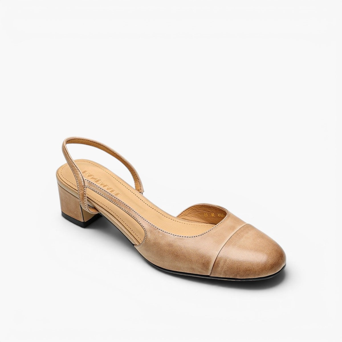 Caia | Women's Slingback Leather Heels
