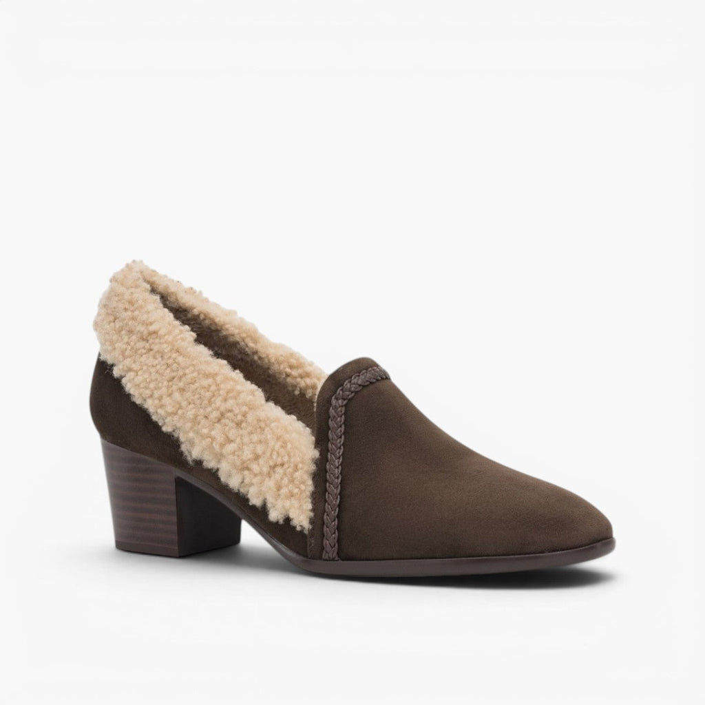 Caldena | Women's Shearling Leather Heels