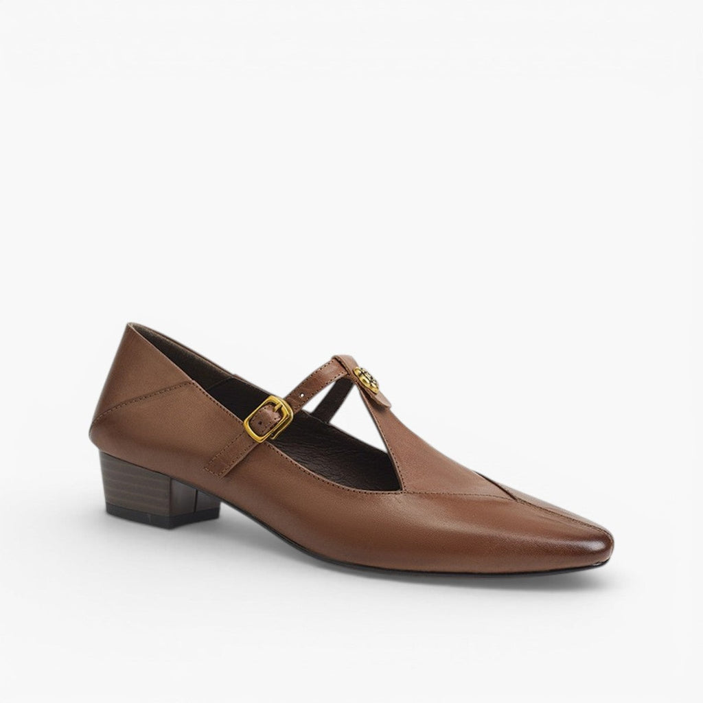 Camélia | Women's T-Bar Leather Pumps