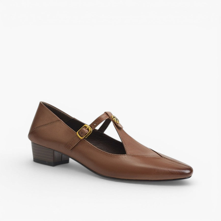 Camélia | Women's T-Bar Leather Pumps