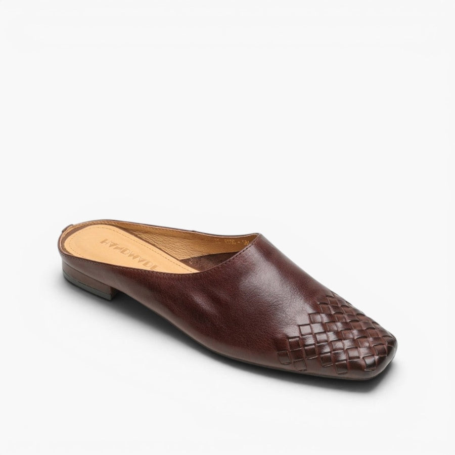 Arden | Women's Woven Leather Mules