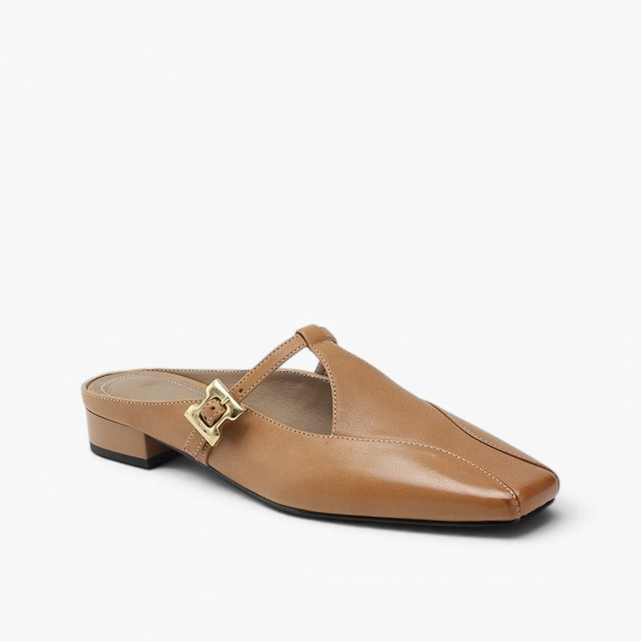 Luna | Women's Sculpt Leather Mules
