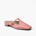 Nyra | Women's T-Strap Leather Mules