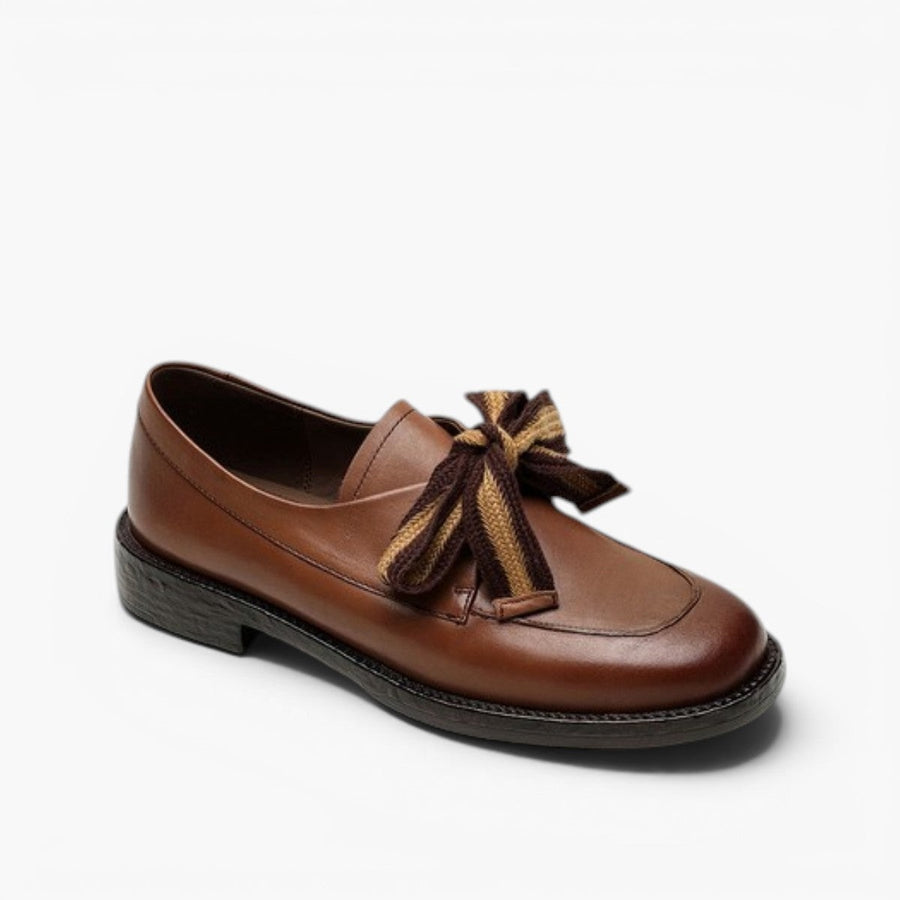 Caelen | Women's Bow Leather Loafers