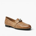 Corren | Women's Lock Accent Leather Loafers