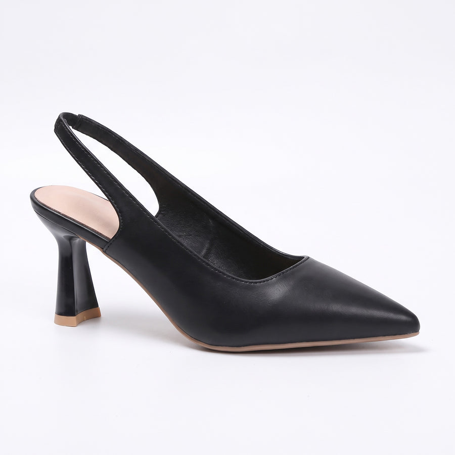 Olivia | Women's Pointed Toe Faux Leather Mules