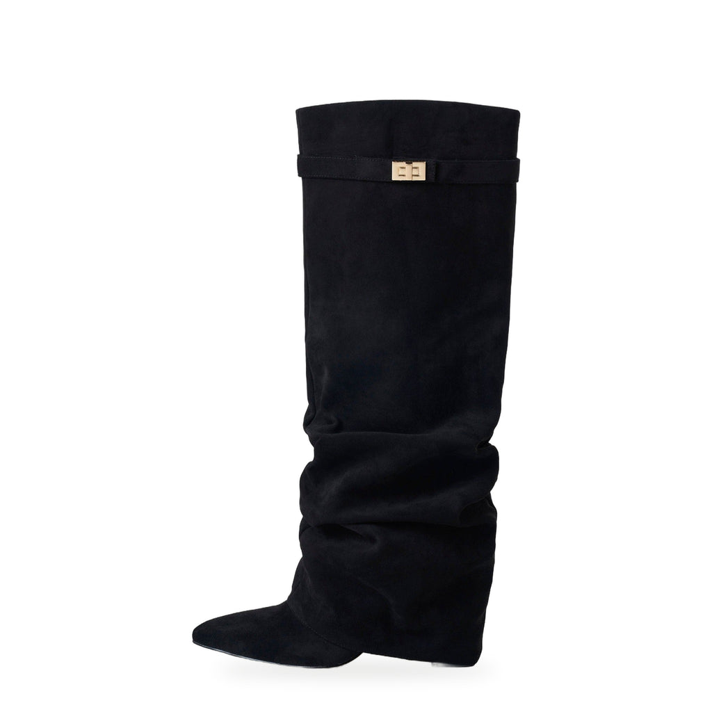 Celeste | Women's Slouchy Fold-Over Knee-High Boots
