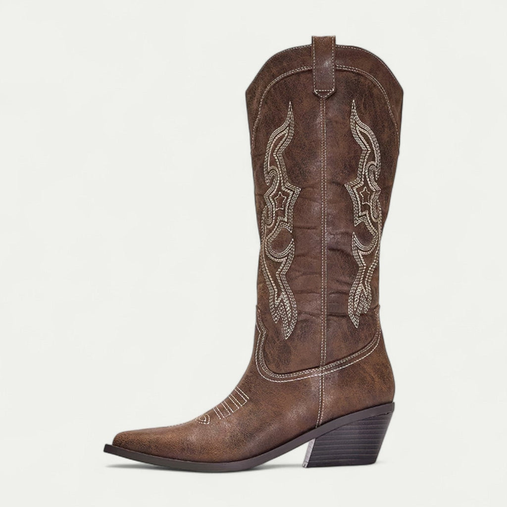 Elena | Women's Stylish Western Pointed-Toe Boots
