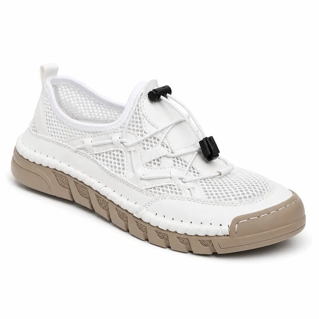 Margaret | Women's Mesh Toggle-Lace Flats