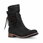 Lexi | Women's Studded Leather Lace-Up Boots
