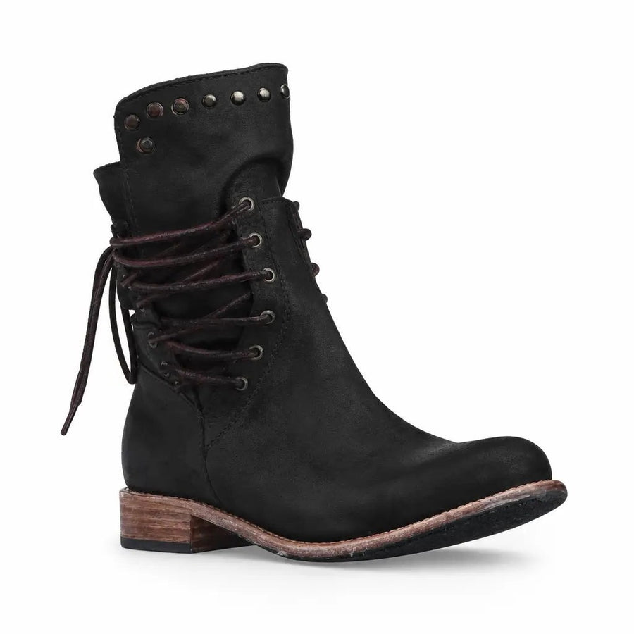 Lexi | Women's Studded Leather Lace-Up Boots