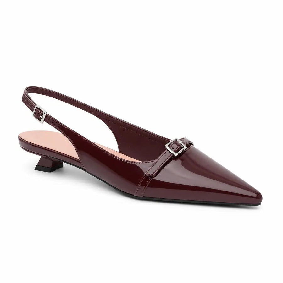 Jane | Women's Pointed-Toe T-Strap Kitten Heels