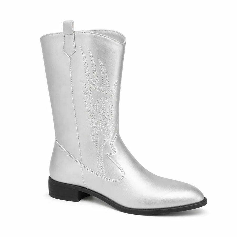 Kerry | Women's Embroidered Mid-Calf Western Boots