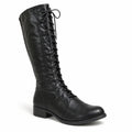 Diana | Women's Lace-Up Knee-High Block Heel Boots
