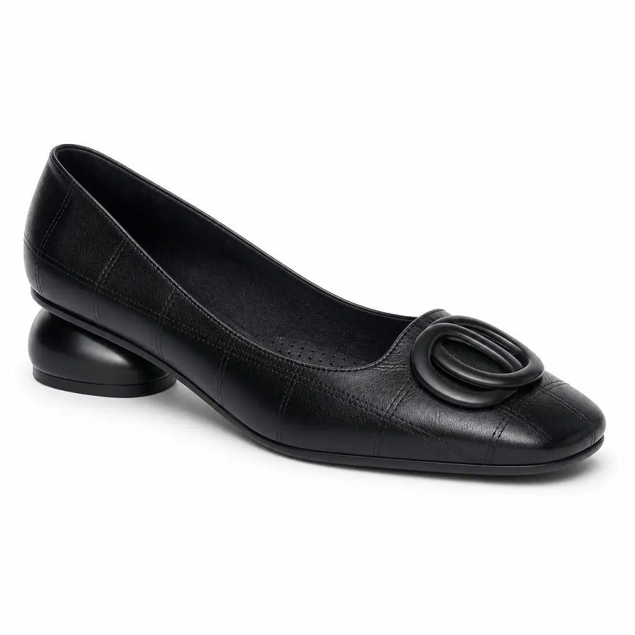 Ivy | Women's Square-Toe Leather Flats