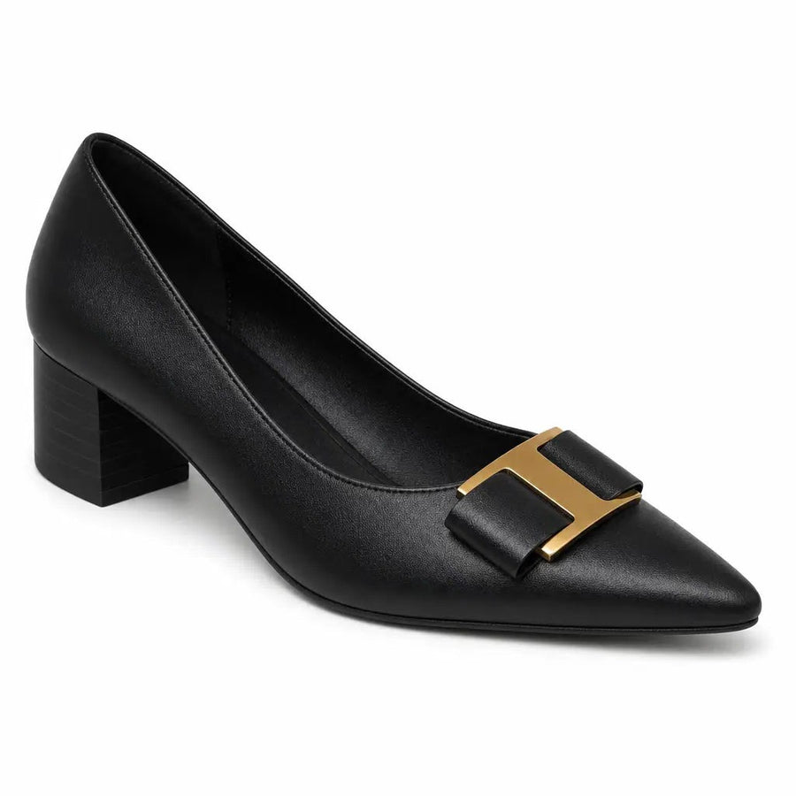 Lucia | Women's Pointed-Toe Faux Leather Heels