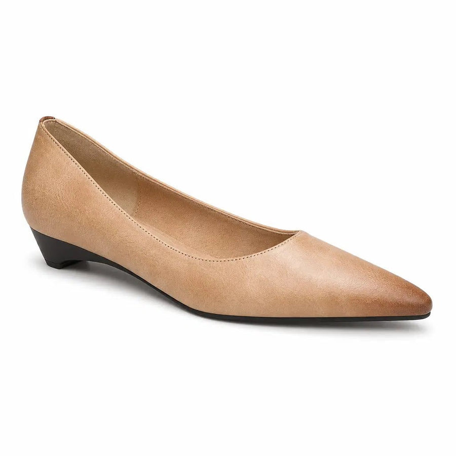 Charlotte | Women's Pointed-Toe Leather Flats