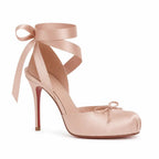 Maria | Women's Pointed-Toe Silk Ankle Strap Heels